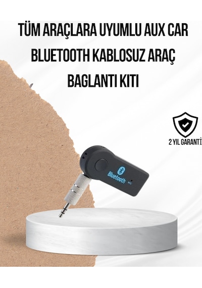 Araç - 426 - İçi Bluetooth Aux Adaptörü Ve Telefon - Csmo-tex - Görüşme Cihazı