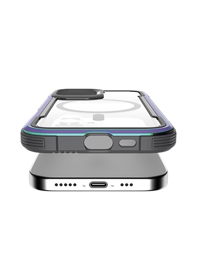 Apple Uyumlu iPhone 16 Kılıf Magsafe Şarj Özellikli Airbagli Raptic Shield Serisi Şeffaf Arka Yüzey Kapak Renkli