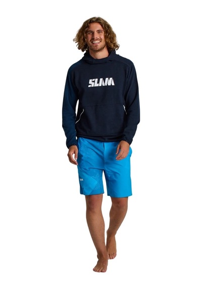 Slam Slam Graphic Hoodie Erkek Mavi Sweatshirt W13 Lacivert