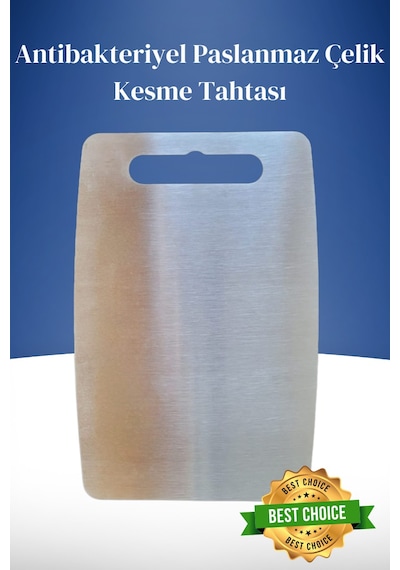 Erya Home Yüksek Kalite Paslanmaz Çelik Antibakteriyel Kesme Tahtası 20 x 30