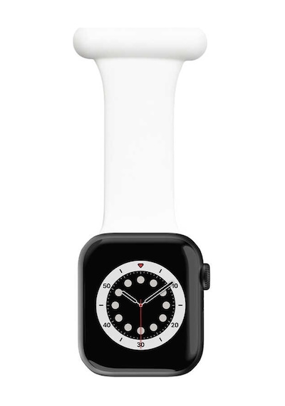Lexroo Watch Ultra 49mm Kordon Krd-44 Silikon Strap Kayış - Beyaz