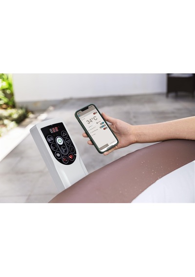 Lay-z-spa 6001g Hawaii Smart Airjet Enerji Tasarruflu Şişme Spa Havuzu, Mobil Uygulama Kontrollü, 4-6 Kişilik Mor