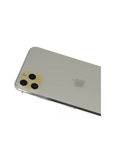 Newface Apple İphone 11 Pro Max Rainbow Kamera Lens Koruma Cam - Gold Altın