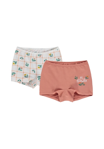 Civil Girls Kız Çocuk Flower 2-12 Yaş 2'li Boxer - Standart