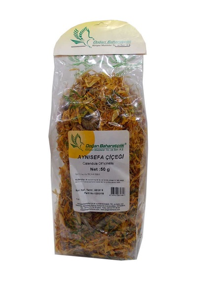 Aynısefa Çiçeği Portakal Nergisi Çiçeği Doğal Calendula 50 Gr Paket