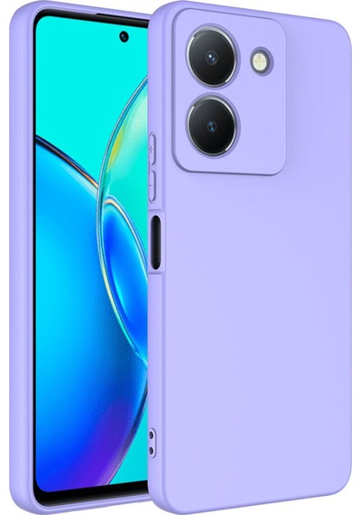 Vivo Y36 4g Kılıf Zore Mara Lansman Kapak Lila