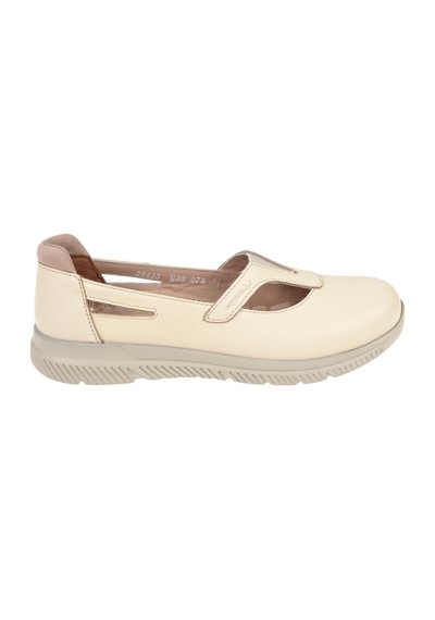 Forelli Hakiki Deri Comfort Kadın Ayakkabı For-sole Bej Bej