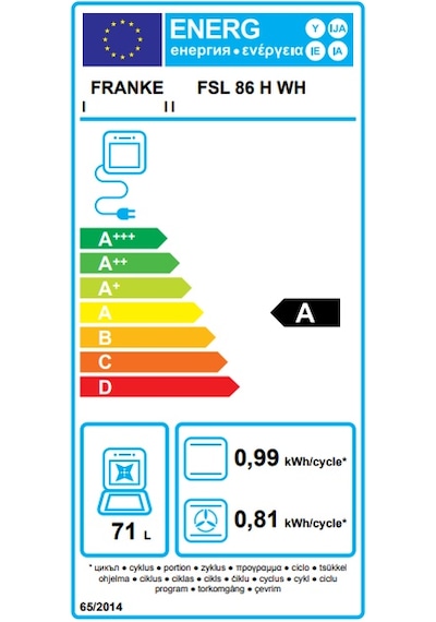 Franke Smart Linear FSL 86 H WH 71 LT Ankastre Fırın