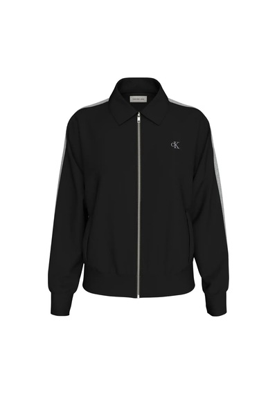 Calvin Klein Ls Monogram French T, Ub1 Siyah Kadın Ceket