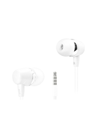 Kablolu Kulak İçi Mikrofonlu Kulaklık 3.5 Mm Pc Telefon Uyumlu Beyaz Dhe7000wt Evimdeyokyok