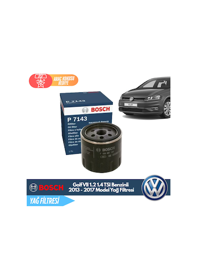 Volkswagen Golf Vıı 7 1.2 1.4 Tsı Benzinli 2013 - 2017 Model Yağ Filtresi