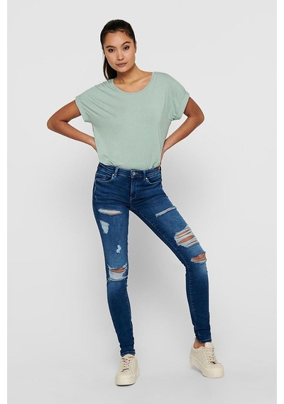 Only Kadın Basic Bisiklet Yaka T-shirt 15106662 Jadeite
