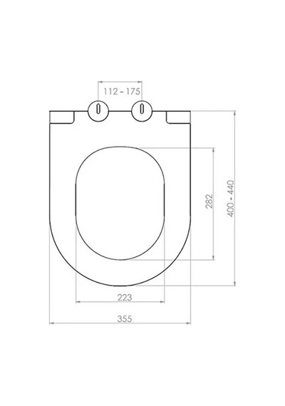 Bocchi - Pure Slim Yavaş Kapanır Duroplast Klozet Kapağı Parlak Beyaz - A0333-001 Diğer