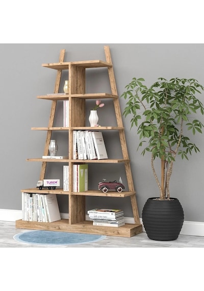 Marmo Kule Kitaplık Mdf Siyah Marmo Kule Kitaplık Mdf Siyah