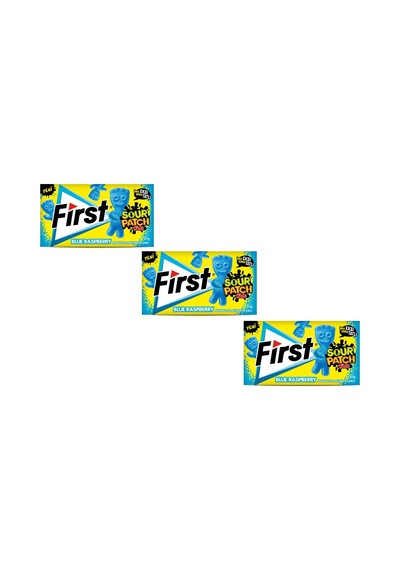 Fırstfirst Sour Patch Kids Blue Raspberry Ahududu Aromalı Şekersiz Sakız 27 G - 3'lü Paket