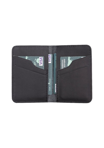Bloominbag Heritage Core Coal Black Deri Erkek Cüzdanı siyah
