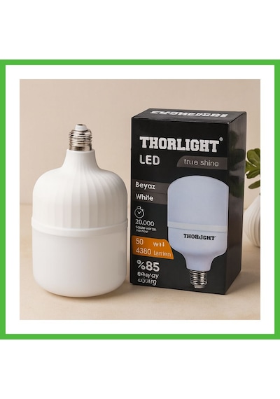 Vaveni 50w E27 T-şekil Beyaz Led Ampul Arz Standart