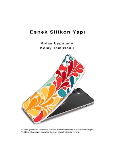 Samsung Galaxy Uyumlu A25 İle Retro Color 5 Kamera Korumalı Şeffaf Kılıf