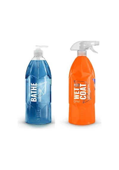 Gyeon 1lt Bathe Şampuan + 1lt Wet Coat Hızlı Cila 2 Li Bakım Seti