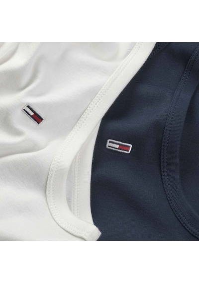Tommy Hilfiger Erkek Marka Logolu Günlük Kullanıma Uygun Beyaz-lacivert T-shirt Dm0dm20769 0xx Beyaz - Lacivert Tommy Hilfiger Erkek Marka Logolu Günlük Kullanıma Uygun Beyaz-lacivert T-shirt Dm0dm20769 0xx Beyaz - Lacivert