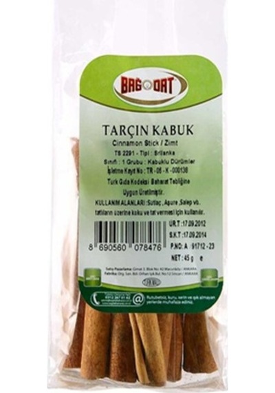 Bağdat Tarcın Kabuk Poşet 45gr