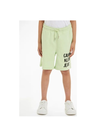 Calvin Klein Pıxel Logo Relaxed S, Lt6 Çocuk Yeşil Şort