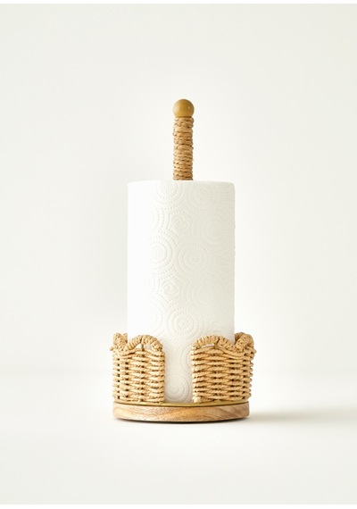 Bella Maison Scallop Kağıt Havluluk Koyu Bej 14x14x33 Cm Koyu Bej