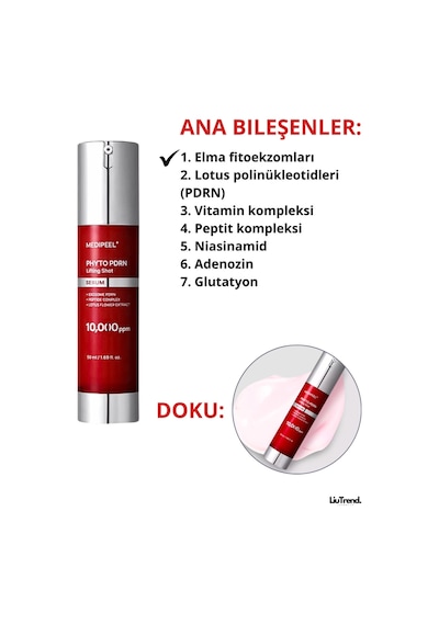 Medipeel Phyto Exosome Pdrn Lifting Serum 50 Ml Pdrn Ve Mikroiğneli Peptit Lifting Serumu