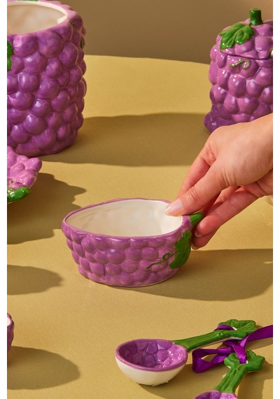 Karaca Grape Üzüm Desenli Çerezlik 12 Cm Mor