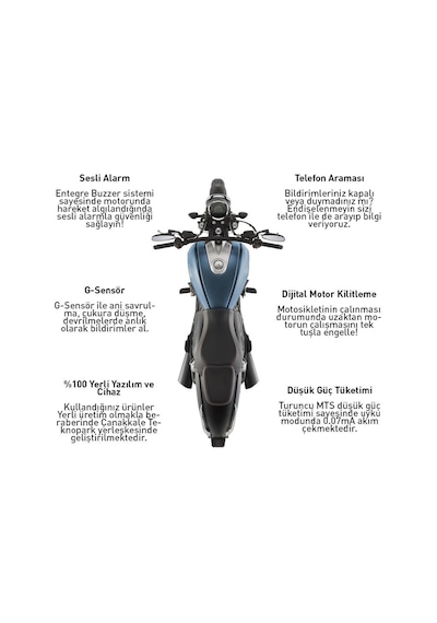 Turuncu Motosiklet Takip Cihazı 24 Aylık