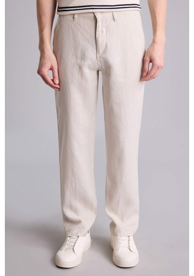 Defacto %100 Keten Relax Fit Pantolon G1395ax26smgr350 Gri-gr350