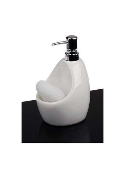 Fame Kitchen Sıvı Sabunluk Süngerli Beyaz Un64b