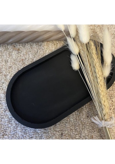 Bernami Mum Pinterest Dekoratif Beton Tepsi Organizer Sunumluk Siyah Diğer