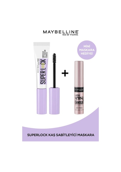 Maybelline New York Super Lock Kaş Sabitleyici & Mini Lash Maskara
