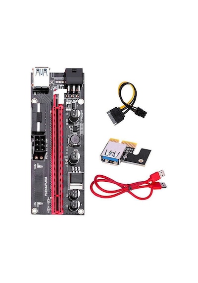 Pcı-E 1X - 16X Riser Kart Ver009S Usb 3.0