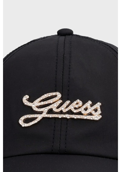 Guess Logolu Şapka Bayan Şapka Aw5616 Pol01 Bla Siyah