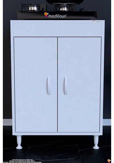 Lenaw 60x85x56 Cm Set Üstü Ocak Uyumlu Çift Kapak Tüp Bölmeli Mutfak Dolabı Çok Amaçlı Dolap Beyaz Lenaw 60x85x56 Cm Set Üstü Ocak Uyumlu Çift Kapak Tüp Bölmeli Mutfak Dolabı Çok Amaçlı Dolap Beyaz