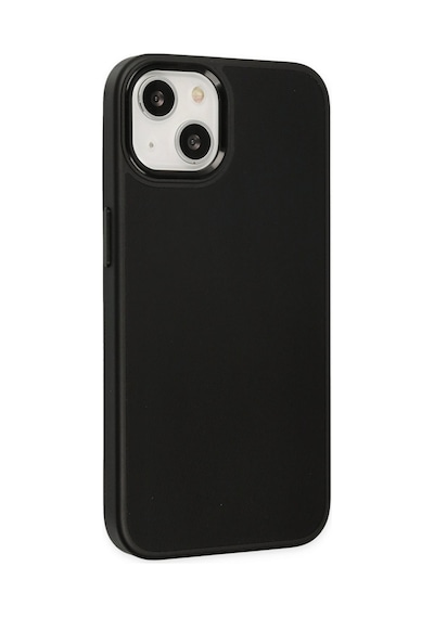Apple iPhone Uyumlu - 14 Plus Kılıf Asya Deri Silikon - Siyah
