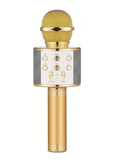 Ws858 Karaoke Bluetooth Mikrofon Speaker Sarı