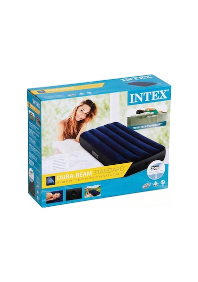 64756ıky intex Tek Kişilik Şişme Yatak Lacivert