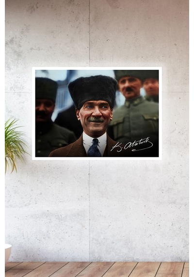 Lucena Metal Baskılı Atatürk Koleksiyonu Tablo No 24 - 20 Cm X 30 Cm