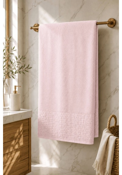 Banyo Havlusu %100 Pamuk 90x150 Cm Linea Collection 650 Gr Pembe