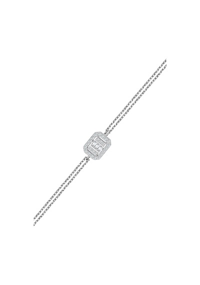 Modern Tasarım 0.30 Ct Baget Kare Tektaş Bileklik