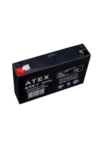 Atex Ax6-7 6v 7ah Bakımsız Kuru Akü