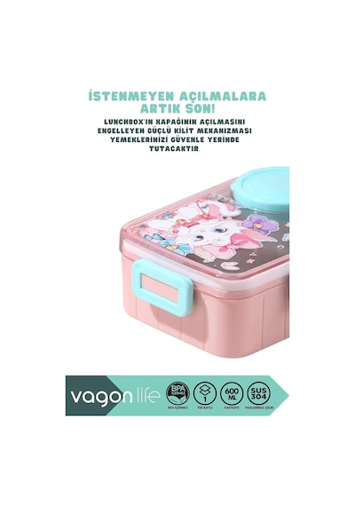 Bento 600ml Yeni Lunchbox Serisi Sevimli Desenli Tek Katlı Bölmesiz Mini Sosluklu Sızdırmaz Paslanmaz Çelik Sefer Tası Çocuk Okul Yemek Kutusu Bpa Yok Özel Kutulu - Pembe Çok Renkli Bento 600ml Yeni Lunchbox Serisi Sevimli Desenli Tek Katlı Bölmesiz Mini Sosluklu Sızdırmaz Paslanmaz Çelik Sefer Tası Çocuk Okul Yemek Kutusu Bpa Yok Özel Kutulu - Pembe Çok Renkli