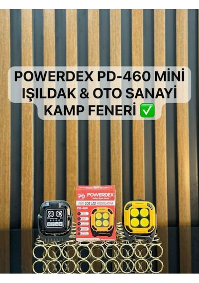 Powerdex Pd 460 Cob Mini Şarjlı Kamp Lambası Manyetik Anahtarlı