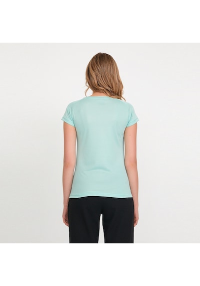 Slazenger RELAX IN Kadın Slim Fit Nane Tişört