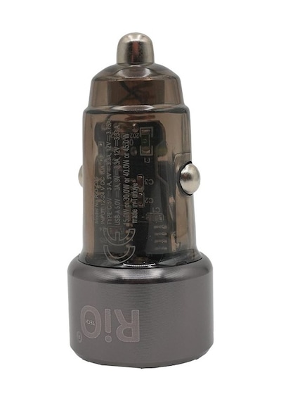 Rio Araç Şarjmatik Hem Usb-a 18w Hemde Type-c 65w Çıkışlı Araç Çakmaklık Girişli Hızlı Şarj