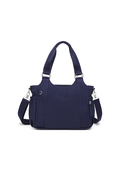 Smart Bags Günlük Orta Boy Su Geçirmez Krınkıl Kumaş Kadın Omuz Çantası Lacivert