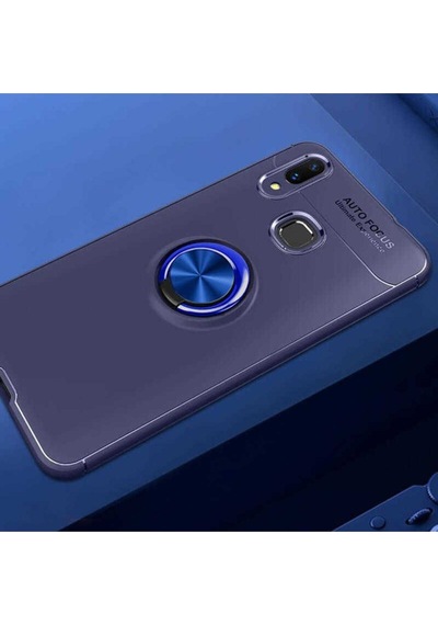 Huawei P Smart 2019 Kılıf Zore Ravel Silikon Kapak Mavi